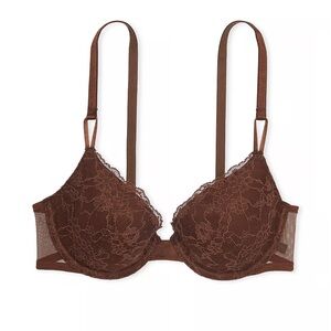 NWT 38D VICTORIA'S SECRET Sexy Tee Posey Lace Lightly Lined Demi Bra